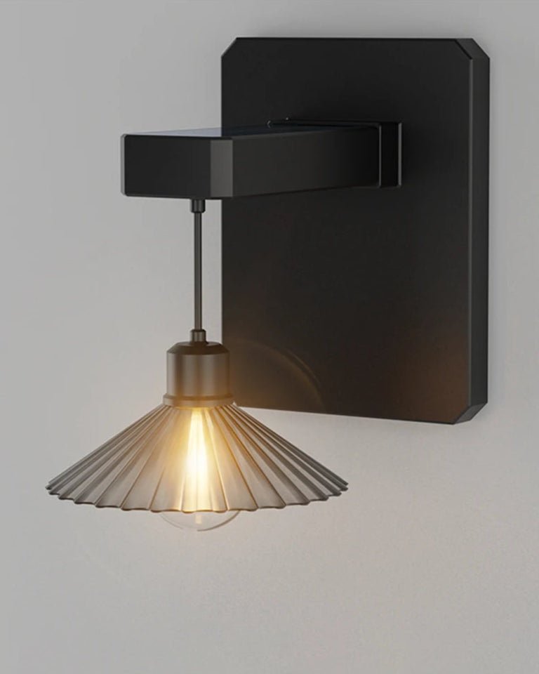 Close-up of Kasa Wall Light showcasing minimalist Japandi design with 3000K warm glow