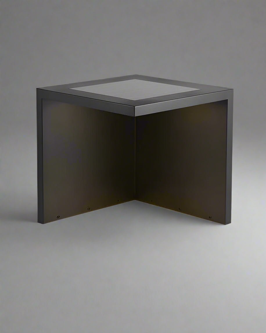 Close-up of Shikaku table light showcasing minimalist Japandi design with 3000K warm glow