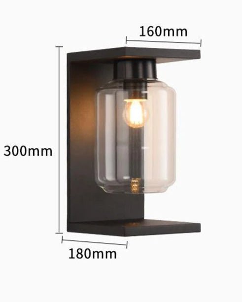 Yobi Wall Light ideal size to complement outdoor architecture