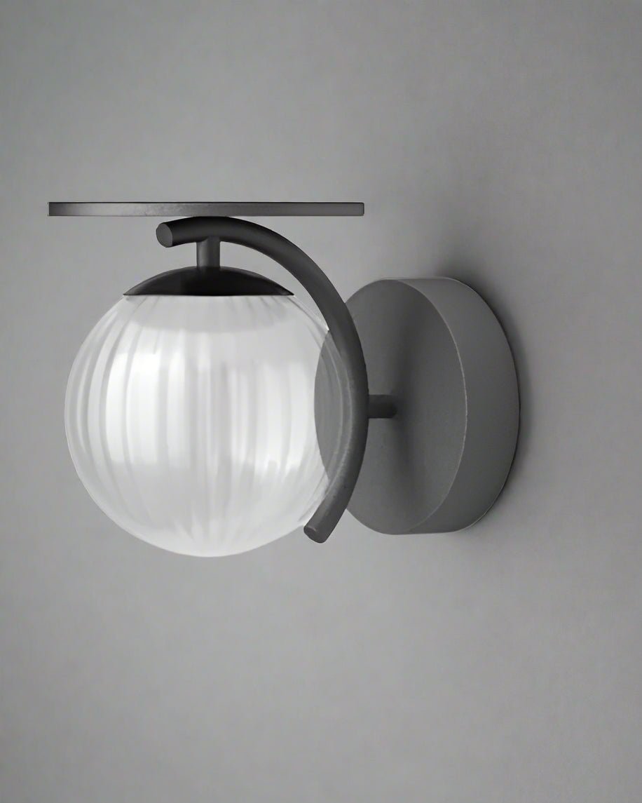 Close-up of Tsuki Wall Light showcasing minimalist Japandi design