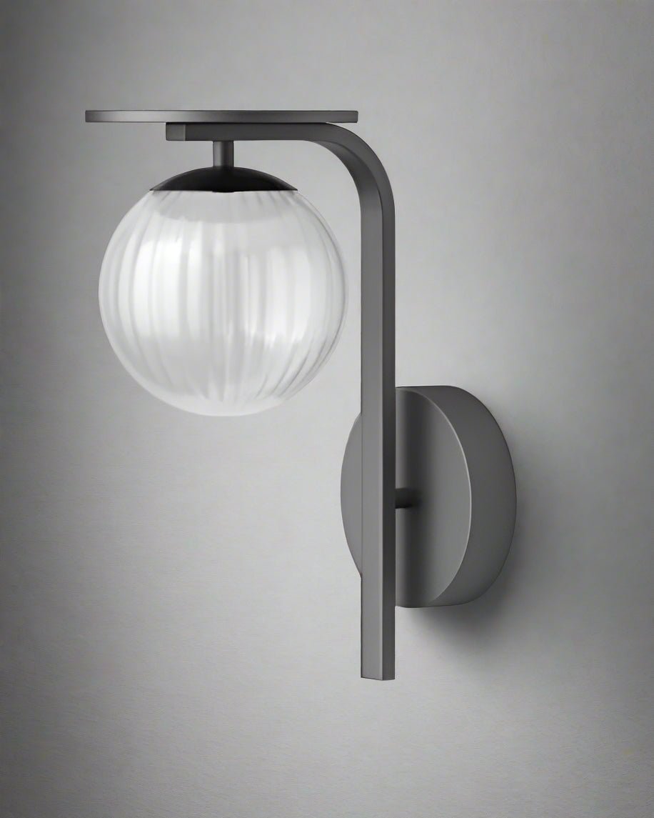 Close-up of Tsuki Wall Light showcasing minimalist Japandi design