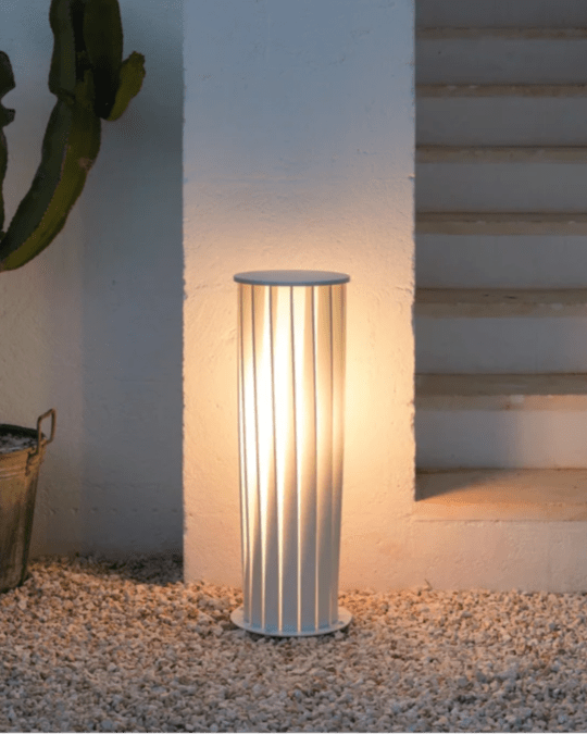 Nami Column Snow illuminating a pathway or garden with serene ambiance