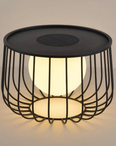 Close-up of Tsobo table light showcasing minimalist Japandi design with 3000K warm glow