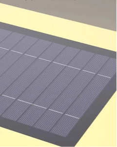 Kado Ground Light solar panel close-up, showcasing sleek design for outdoor illumination.