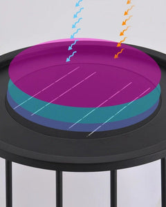 Tsobo table light with integrated solar panel and 8–12 hour runtime